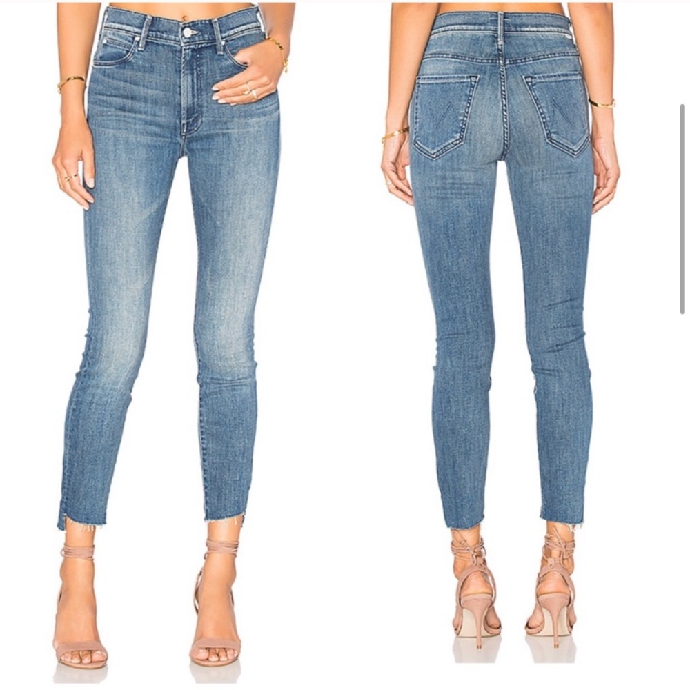 Mother the Stunner ankle Fray Denim